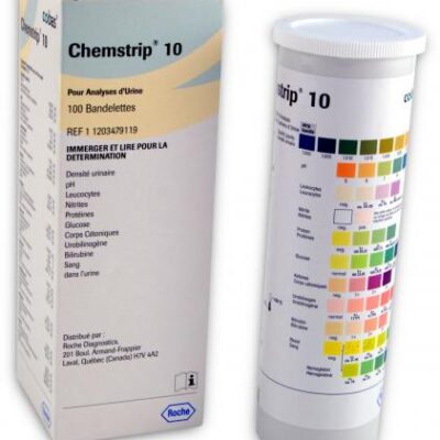 Chemstrip 10 Urine Test Strips, box of 100