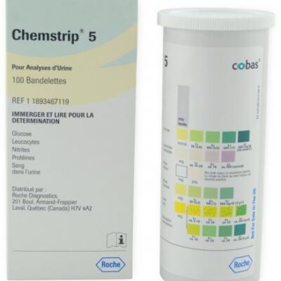 Chemstrip 5 Urine Test Strips, box of 100