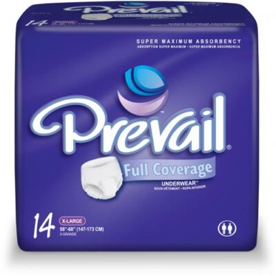 PVF-514 Prevail Full Coverage Underwear, X-large, 58″-68″, case of 56