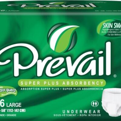 PVS-513 Prevail Super Plus Underwear, large, waistband color: blue, waist size: 44″-58″, case of 64