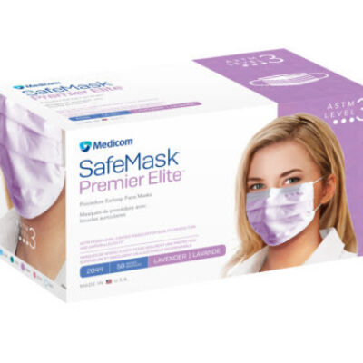 Medicom SafeMask Earloop Premier Elite Level 3 – Lavender 2044-Box of 50