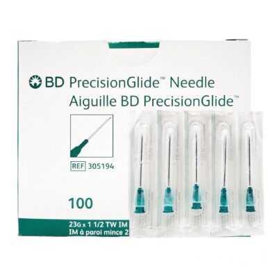 BD 305194 Hypodermic Needle Precision Glide 23G X 1 1/2 ” TW IM (100pcs/Box)