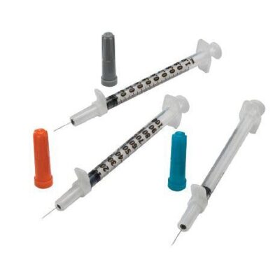 1/2mL | 29G X 1/2 Insulin Safety Syringe With Permanent Needle