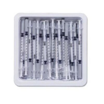 1ml – 27G X 3/8″ | Allergist Tray With Precisionglide Permanently Attached Needle -BD305541