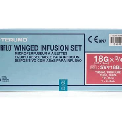 Terumo Surflo Winged Infusion Set 18G X 3/4″ With 12″ Tubing (50/Box) SV18BLK / SV*18BLK / SV-18BLK / SV 18BLK