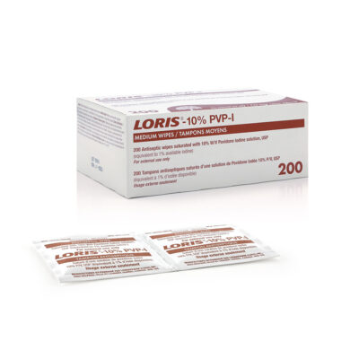 LORIS™ 10% PVP-I Wipes Povidone-lodine (PVP-l) 10% W/V 200/Box 109-01 / 10901 / 109 01