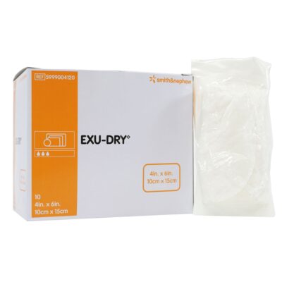 Smith & Nephew EXU-DRY™ Burn Dressing Anti-Shear Super Absorbent Dressing 10 x 15cm 10/Box 5999004120