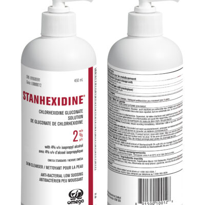 Stanhexidine Chlorhexidine Gluconate 2% w/v with Isopropyl Alcohol 4% 450mL Bottle with Pump L0000012