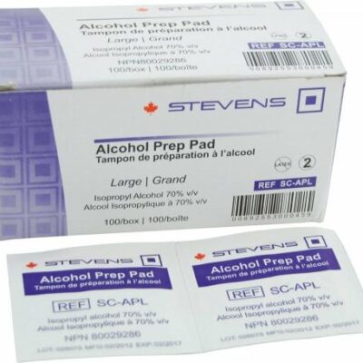 Pro-Medix Alcohol Prep Pads 70% v/v Isopropyl Alcohol Large 100/Box SC-APL